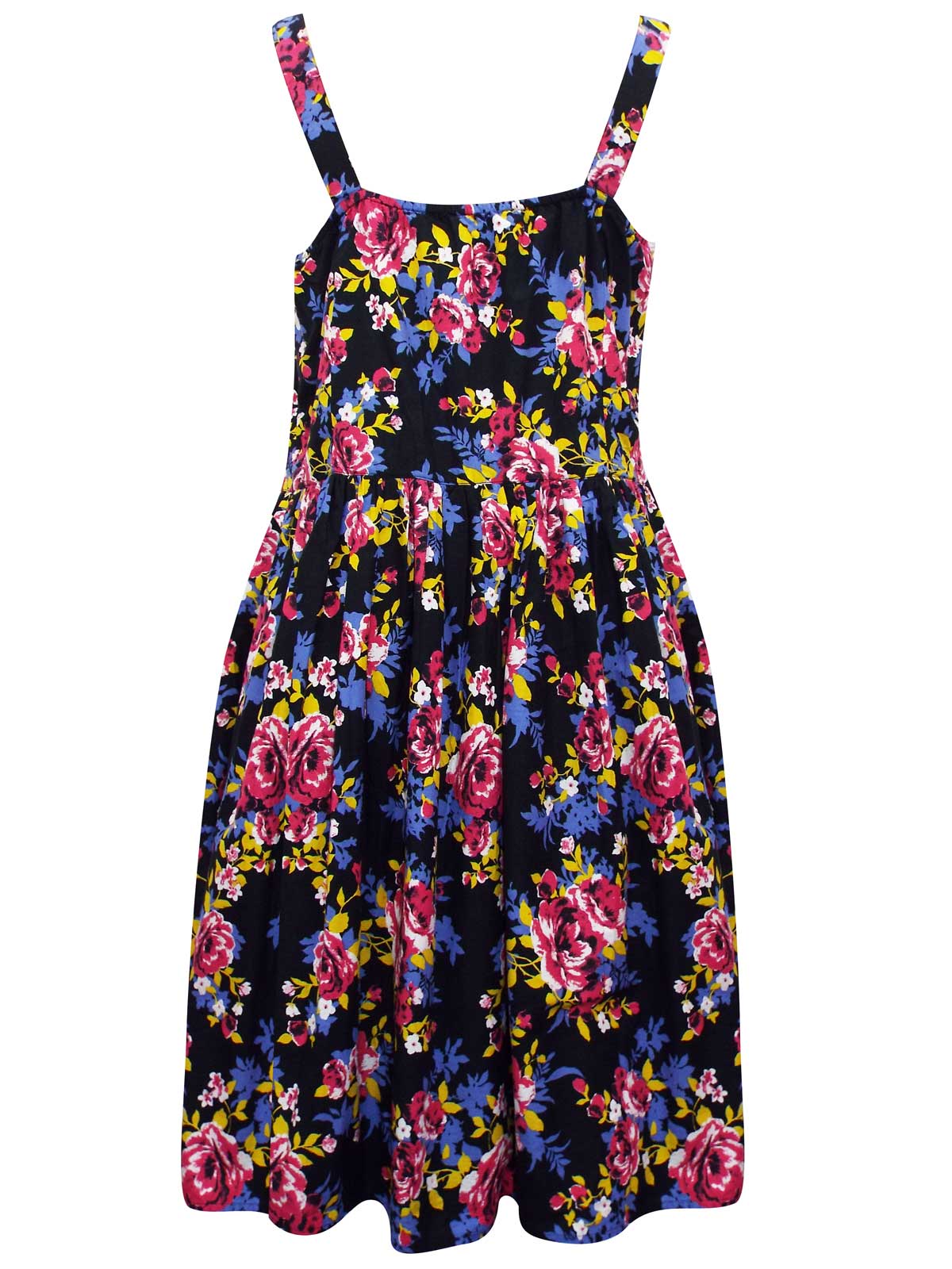 Fit and Flare Floral Dress | Finfashionplus Plus Size Fabulous Fashion